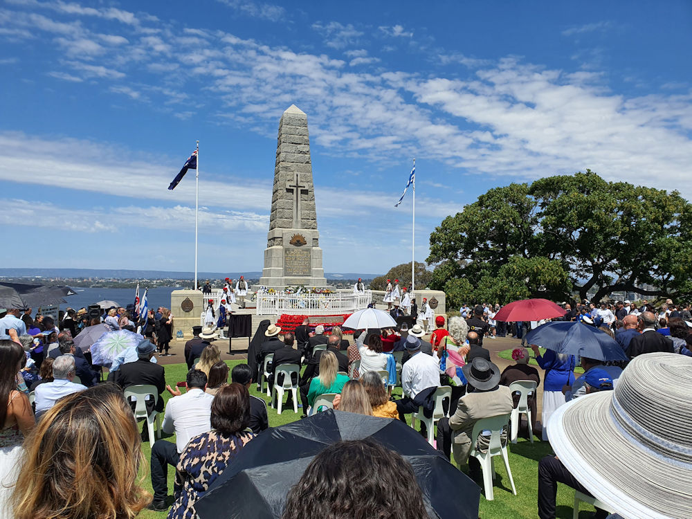 Unveiling of the Battle of Crete Memorial Plaque by the Premier